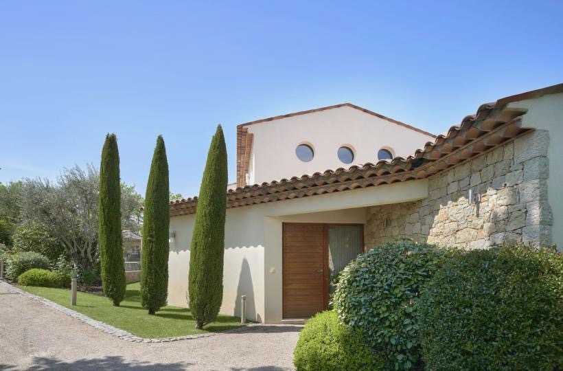 Entrance of the villa at Terre Blanche